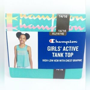 Champion Girl's Sporty Everyday Graphic Tank Top 14-16 XL